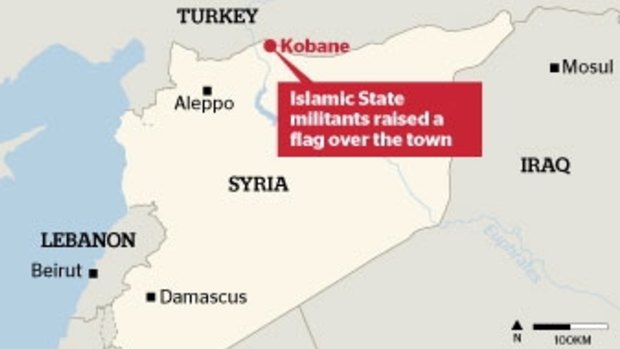UNDER PRESSURE: Fighting has intensified in Kobane.