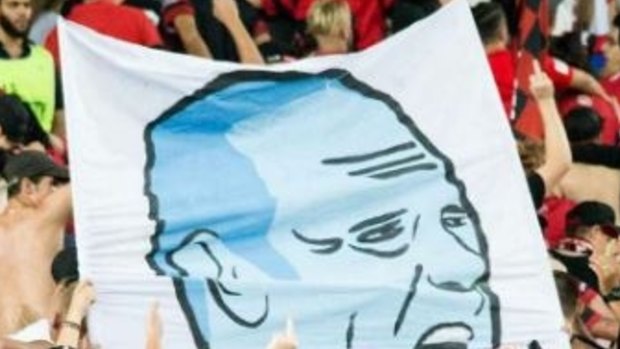 Unacceptable: A cropped section of the offending banner.