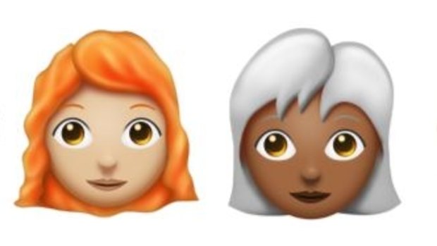 A red hair emoji is one of the most frequently requested.