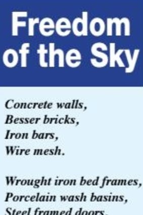 Freedom of the Sky, a poem by Hoddle St murderer Julian Knight.