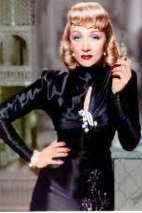 Marlene Dietrich.