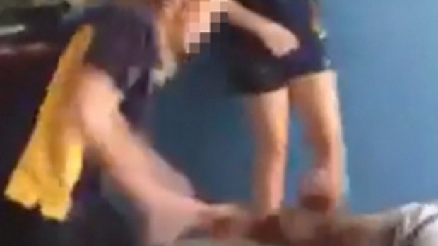 Shocking footage has emerged of a Perth girl being bullied while at school.