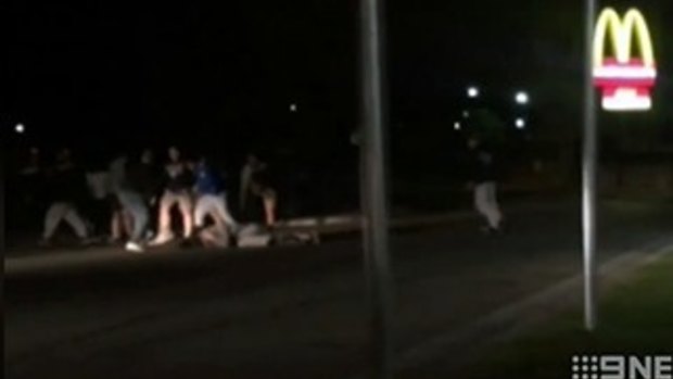 Hayden Green filmed the group kicking and hitting the boy as he lay on the ground at Glenmore Park McDonald's.