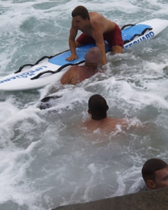 The man has been taken to Manly Hospital for treatment.