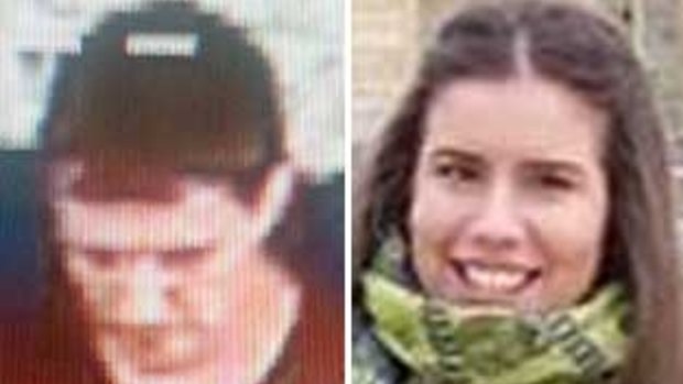 The CCTV footage of Sean Price, which led to his arrest over the murder of Masa Vukotic (right).