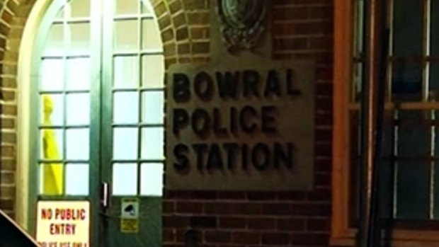 Bowral police station where Kevin Norris died after being Tasered at McDonald's in Mittagong..