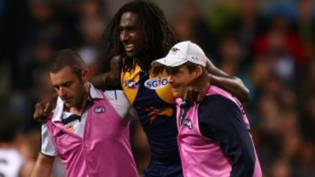 The West Coast Eagles are waiting for news on Nick Naitanui's injured knee.