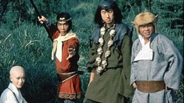 The original cast of <i>Monkey Magic</i>.