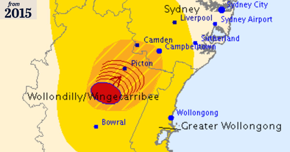 Severe thunderstorm warning issued for parts of Sydney