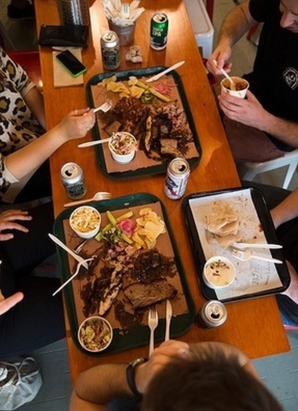 3 Meat plates at Bovine & Swine on Enmore Road, Enmore