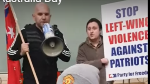 Far right protesters opposed to Yarra Council's decision to ban Australia Day have stormed a council meeting.