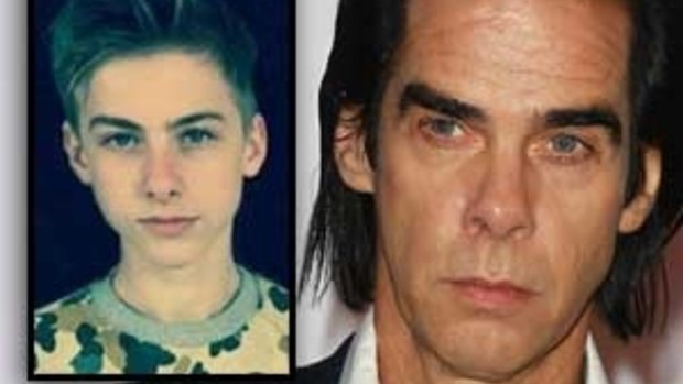 Nick Cave and his son Arthur Cave, inset. His new album, Skeleton Key, is suffused with the sadness of losing his son