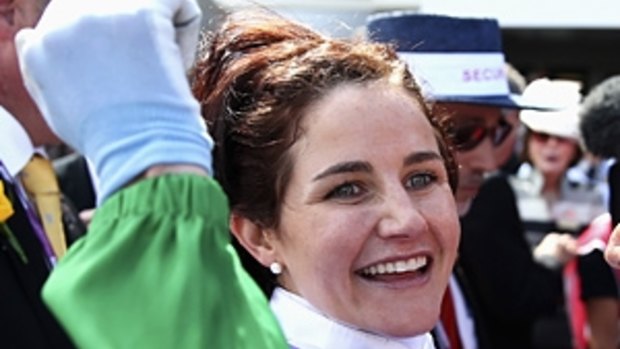 Michelle Payne: The first female jockey to win a Melbourne Cup.