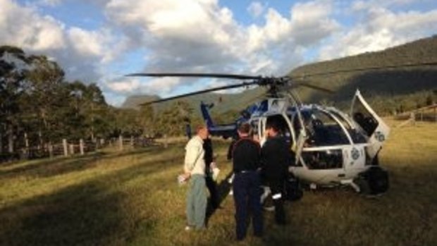 Polair has been working with local police, SES and National Parks officers to cover a large search area in extremely thick rainforest.