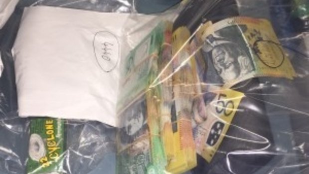 Queensland's anti-bikie police squad seized drugs, weapons, cash and ammo in a raid on the Gold Coast on Sunday. 