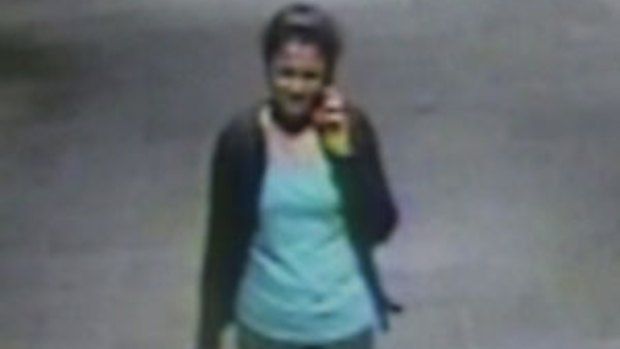 CCTV shows Prabha Arun Kumar walking out of Parramatta train station on March 7, 2015.