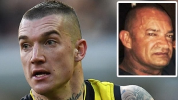 Dustin Martin and his father Shane.