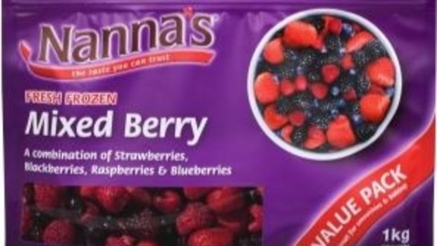Patties Foods is recalling Nanna's mixed berries.
