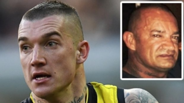 Dustin Martin and his father Shane.