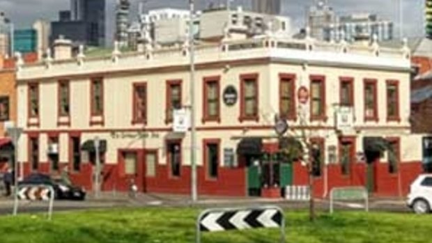 The Corkman Irish Pub, previously known as the Carlton Inn, before it was illegally demolished. 