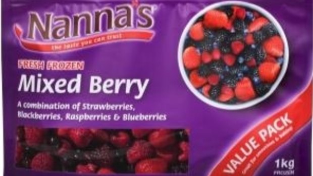 Patties recalled Nanna's one-kilogram bags of frozen mixed berries and frozen raspberries, and Creative Gourmet 300- and 500-gram bags of mixed berries.