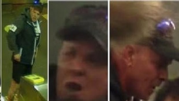 CCTV images of the man police would like to speak to.