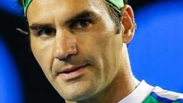 Roger Federer: On the front foot.