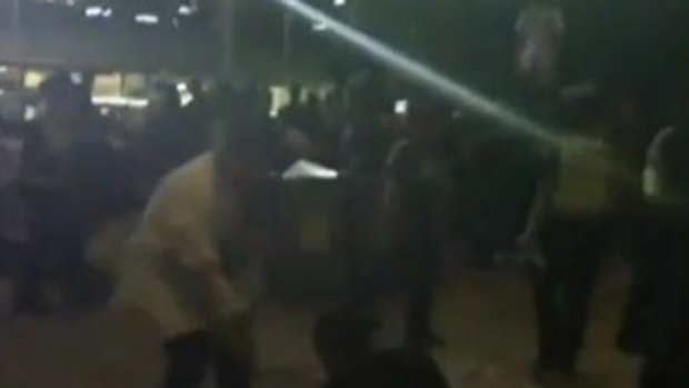 Rival teenage street gangs brawled in Melbourne CBD marring Moomba celebrations.