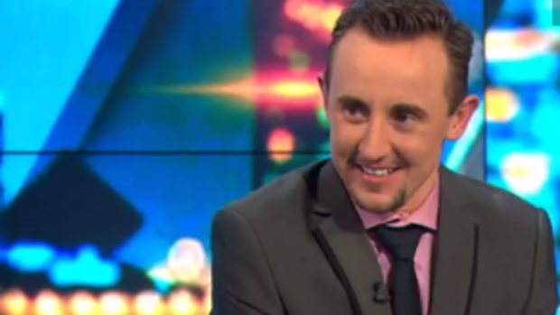 'I'm the real me, I'm loving it, life is good': Andrew Guy on Channel Ten's <i>The Project</i>.