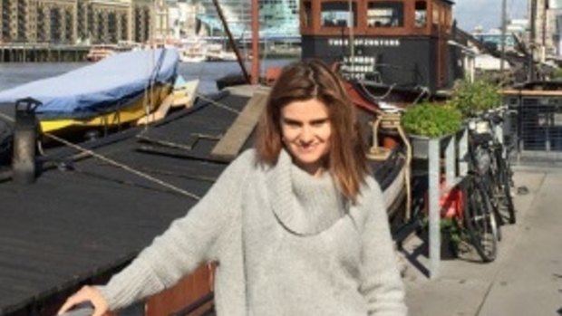 Slain British MP Jo Cox in an image posted by her husband Brendan.