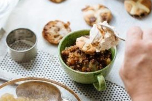 This American dessert is similar to a fruit cobbler.