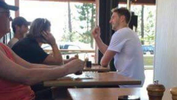 Barlow was spotted dining with WA-bred Suns David Swallow and Matt Rosa.