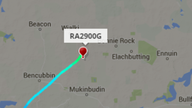 Update 3.45pm Saturday: Fedor Konyukhov's hot air balloon appears to be descending and may land somewhere close to Bonnie Rock in the Wheatbelt.