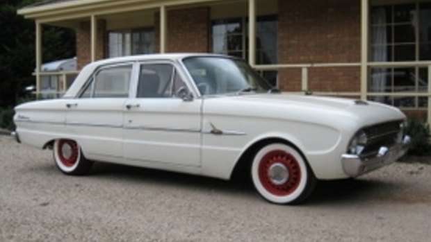 A vehicle similar to the 1963 Ford Falcon used by Mr Lamont.