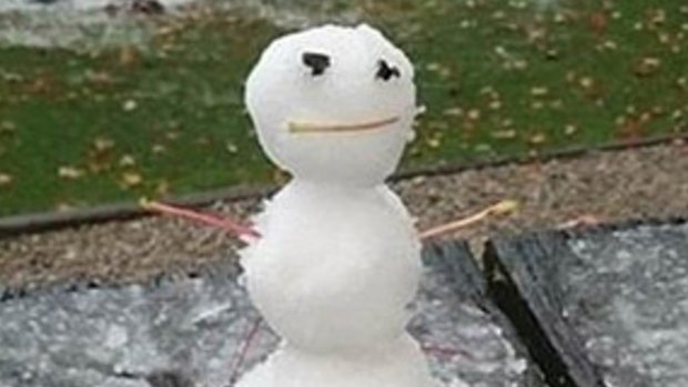 Snowman: not much chance of making one of these - unless you live on a high peak.