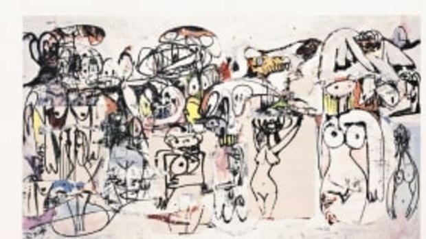  Celebrity artist George Condo's Invocations of Miles (2000).