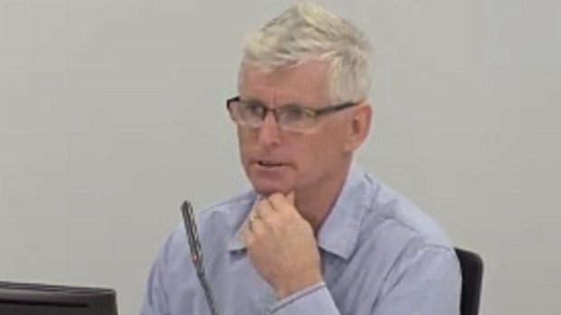 Don McInness appearing before the royal commission.