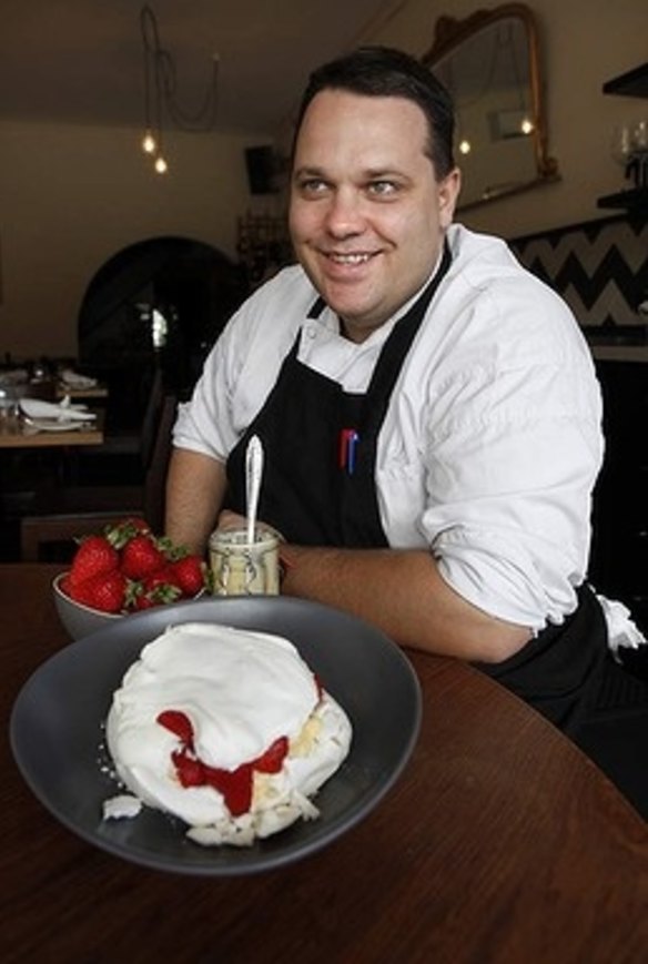 15. Rob Kabboord of Merricote and his delicious, foolproof pavlova.Dig in!