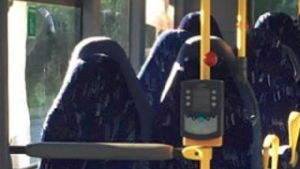 Burqas or bus seats?