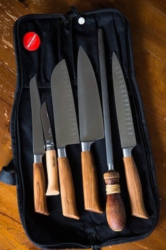 2 He "loves" his Messermeister knives. They were customised and created from steel that belonged to chef Raymond Blanc - Fassnidge used to work at Blanc's Le Manoir aux Quat'Saisons in England. 
