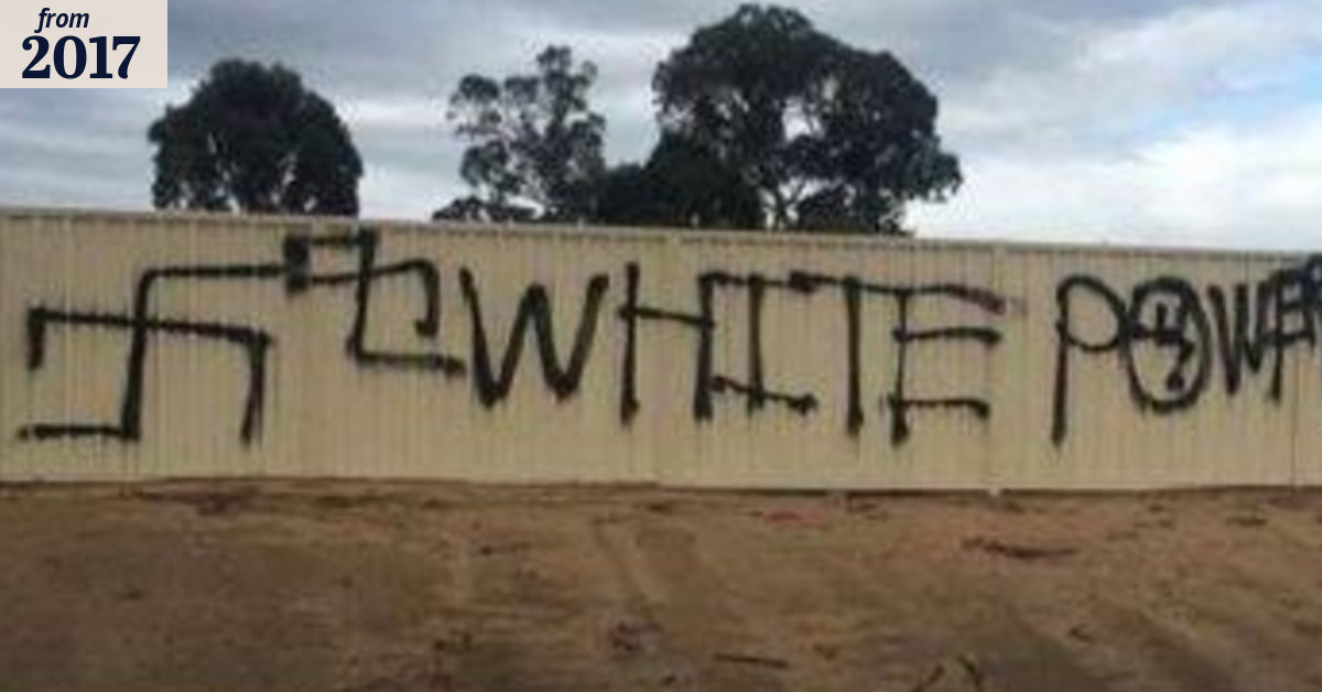White supremacists target Mandurah with racist graffiti
