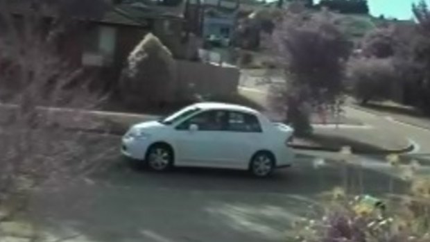 An image released by police of a car seen near the scene of the alleged murder.