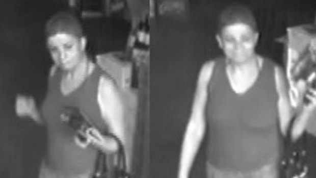 Police are looking for a woman over a $250 bottle of wine taken from a Toorak Road liquor store. 