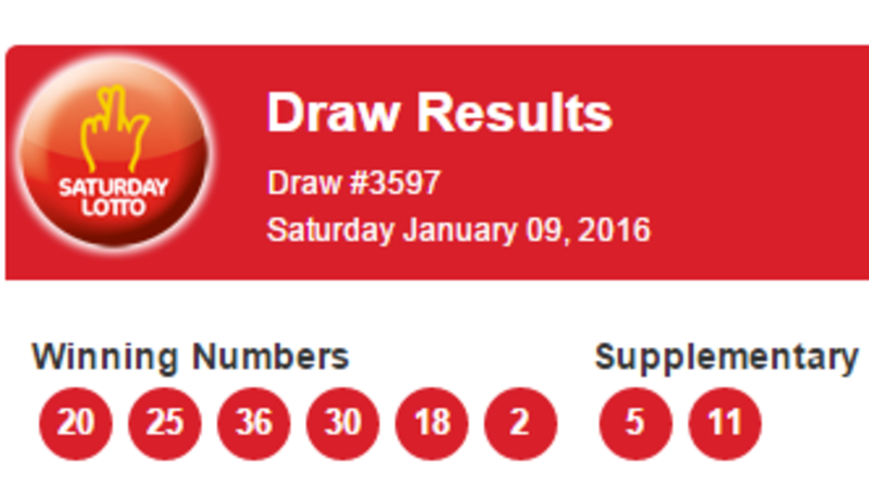 last saturday lotto draw