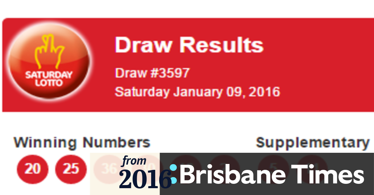 lotto saturday draw results