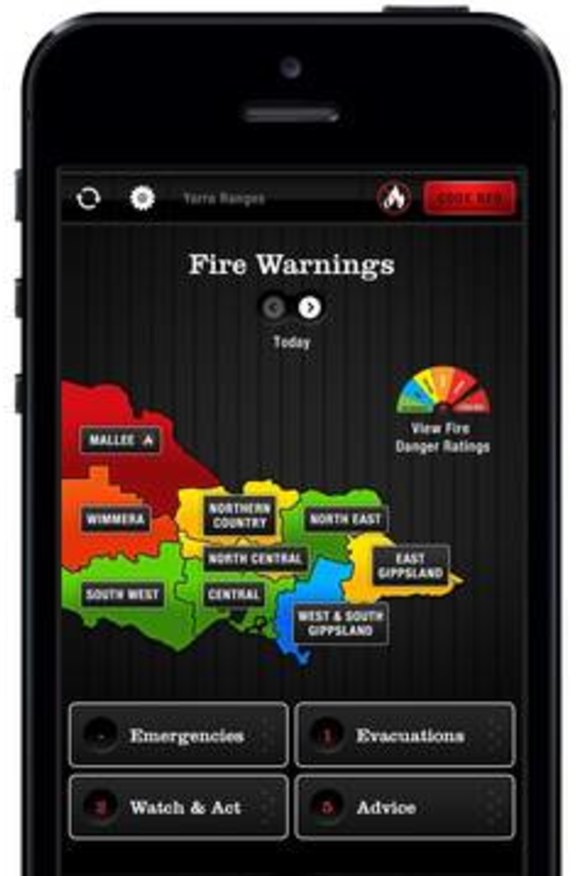 Victorian bushfire app under fire over 'inaccurate' data