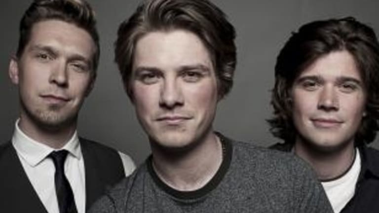 Boys to men:  Isaac, Taylor and Zac Hanson are headed for Canberra.