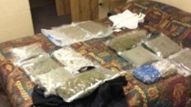 More than $1million in drugs and cash were seized in the operation. 
