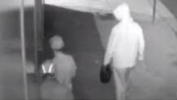 CCTV image of men wanted over Bentleigh East arson attack.