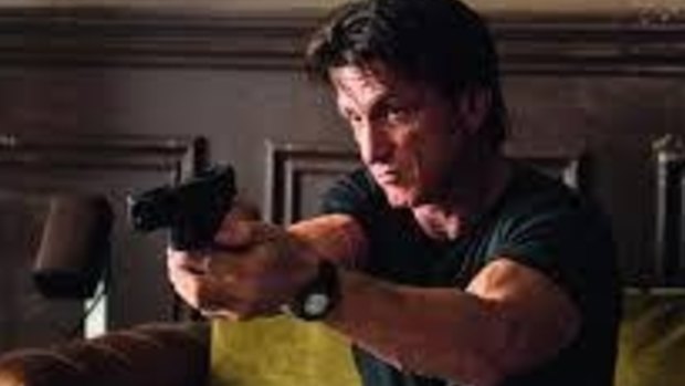 Sean Penn in <i>The Gunman</i>.